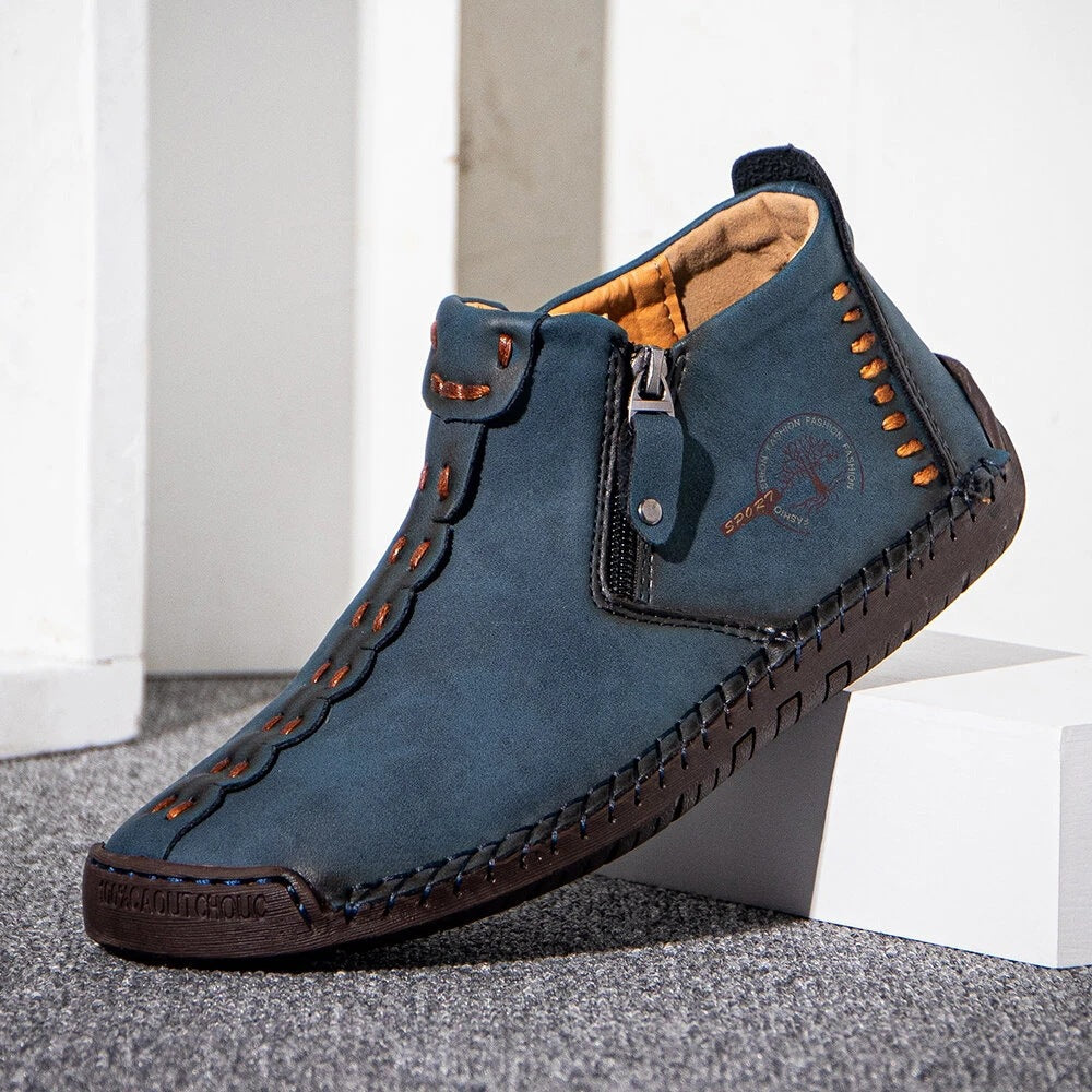 Men's Barefoot Shoes Handmade Slip Resistant Ankle Boots