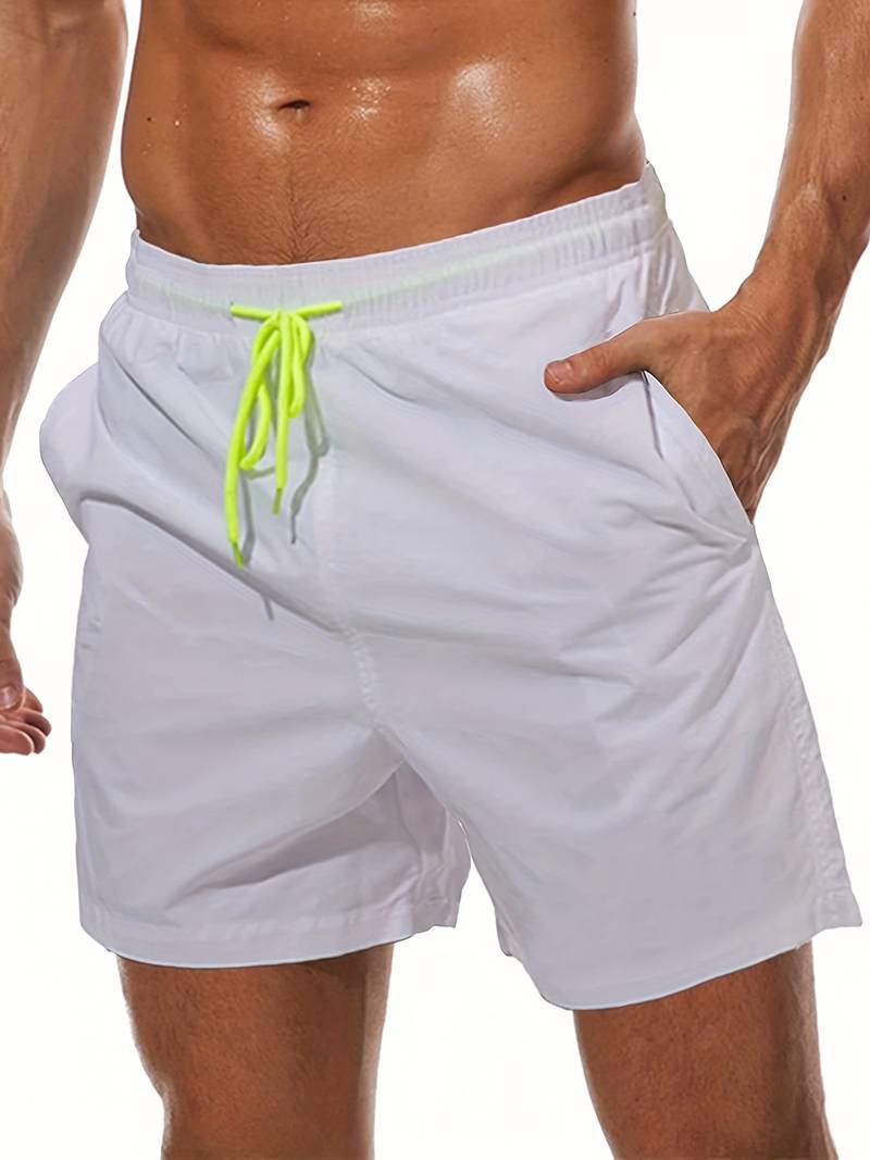 Men's Comfortable Beach Swim Trunks with Breathable Liner