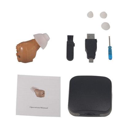 USB Rechargeable Invisible In Ear Sound Amplifier Hearing Aids