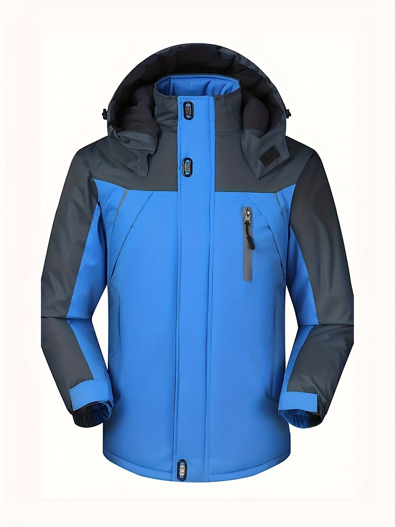 Warm Waterproof Men's Fleece Hooded Parka Coat - OutfitLondon