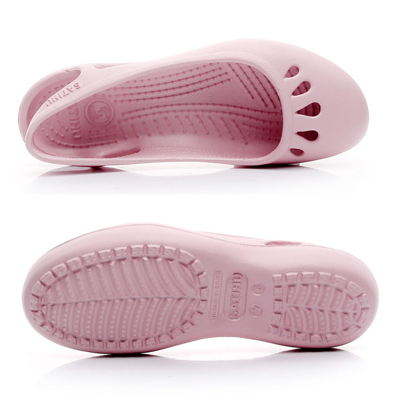 Women Clogs Jelly Beach Sandals Waterproof Anti Slip Nursing Shoes