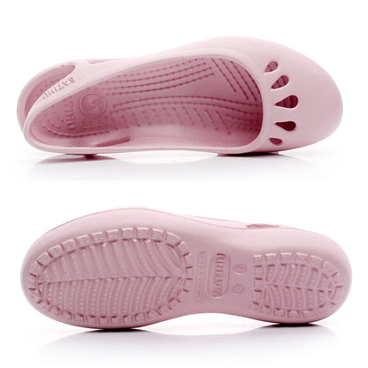 Women Clogs Jelly Beach Sandals Waterproof Anti Slip Nursing Shoes