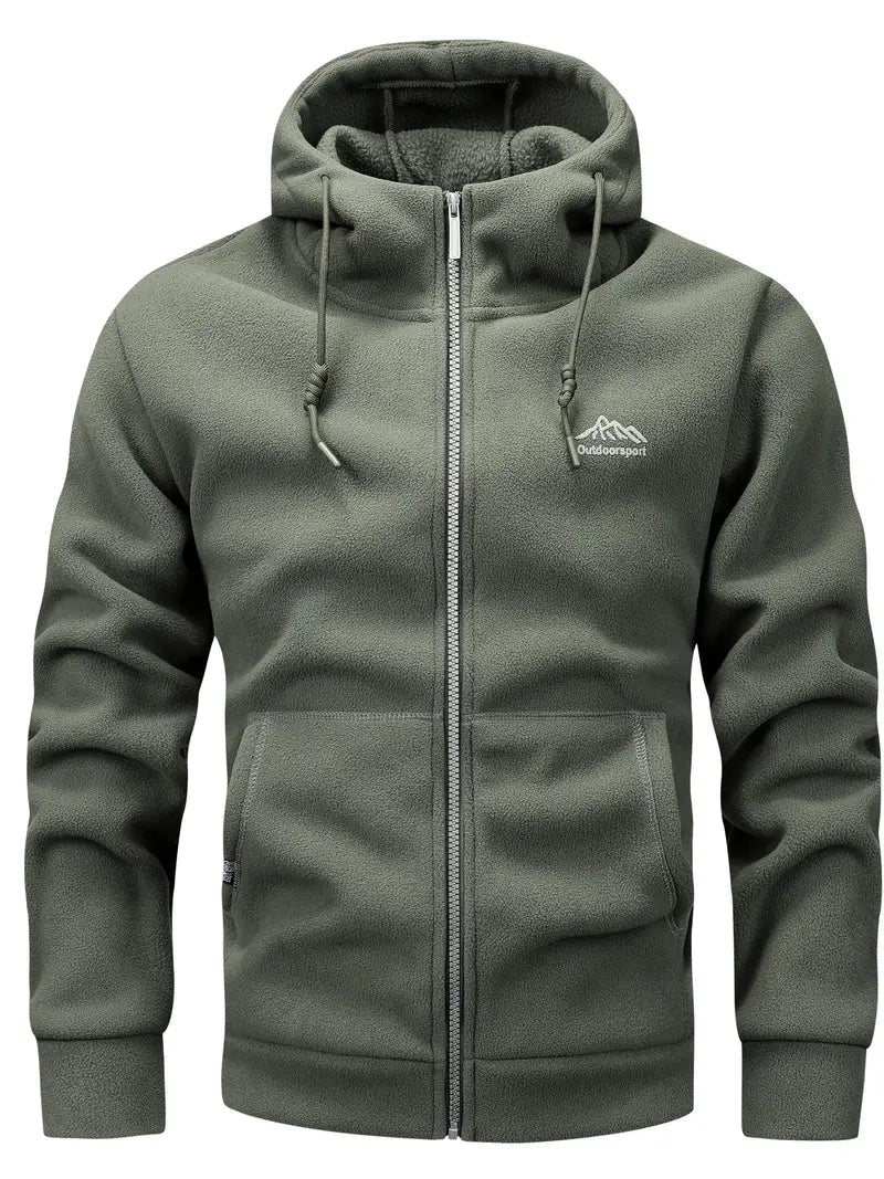 Men's Cozy Fleece Hooded Winter Jacket - OutfitLondon