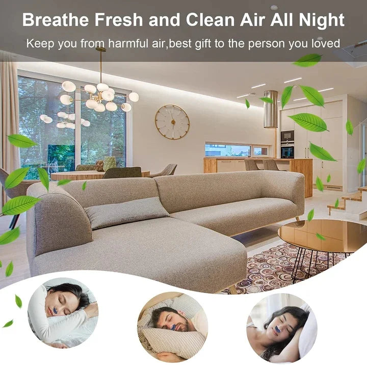 Electric Mini CPAP Noise Anti Snoring Device Sleep Apnea Stop Snore Aid Stopper