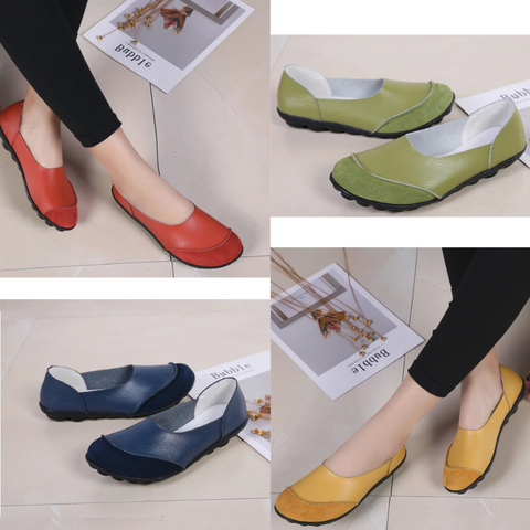 Women's Lofors Loafers Moccasins Soft Leather Flats