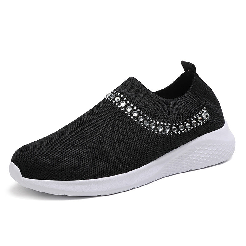 Women's Inlaid Knitting Leisure Comfortable Soft Bottom Shoes