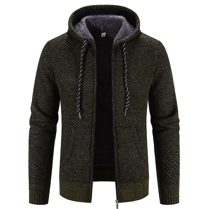 Men's Casual Long Hooded Winter Coat