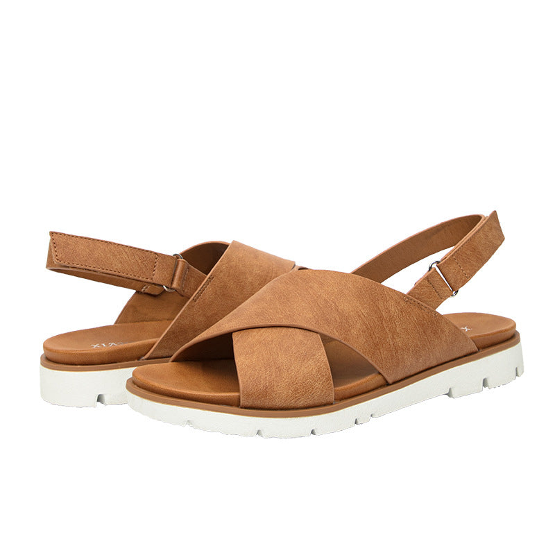 Zealbonn™ Elastic Flat Bunion Protective Wide Sandals