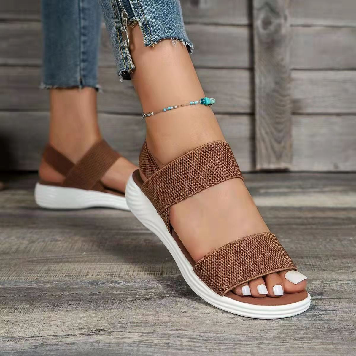 Comfortable Orthopedic Sandals For Women Elastic Band Casual Summer