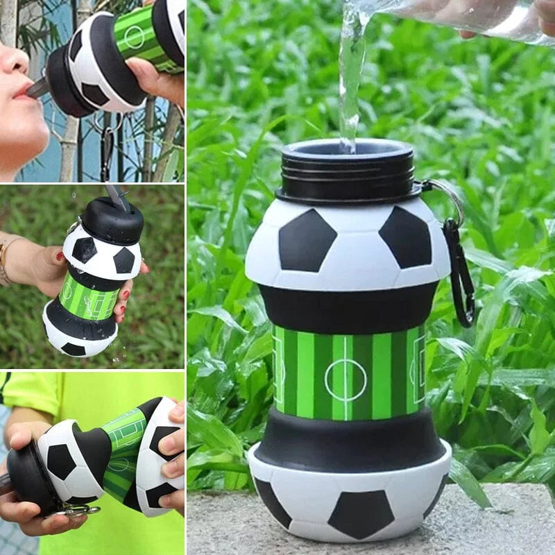 Foldable Football Ball Water Bottle