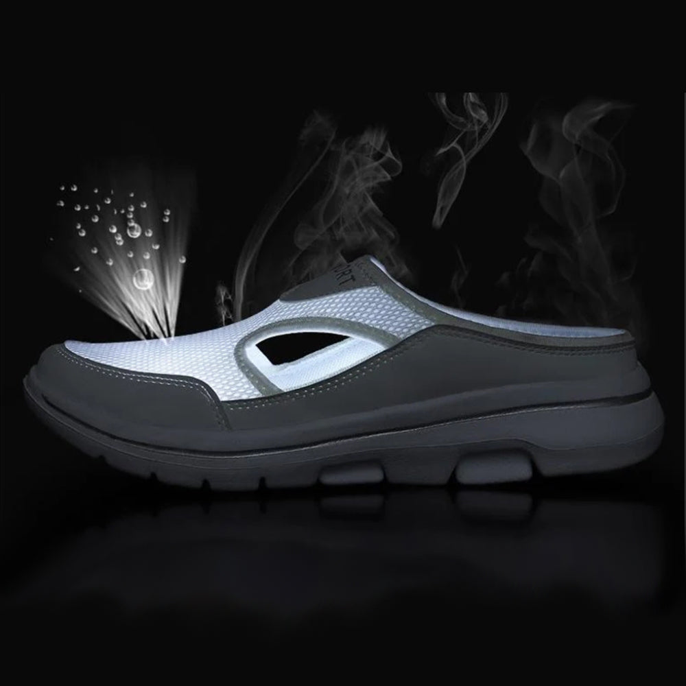 Summer Comfortable Trendy Hollow Mesh Half Slippers (Unisex)