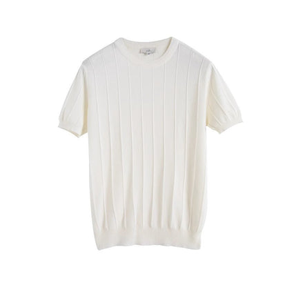 Men's Casual Cotton Loose Fit Short Sleeve T-Shirt