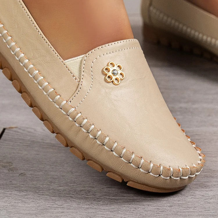 Women's Orthopedic Leather Shoes – Lightweight, Breathable, Anti-Slip
