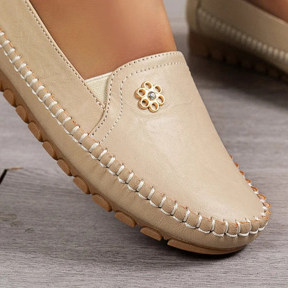 Women's Orthopedic Leather Shoes – Lightweight, Breathable, Anti-Slip