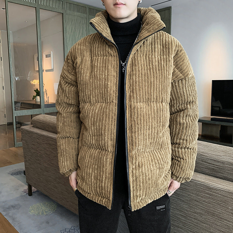 Men's Casual Corduroy Puffer Jacket