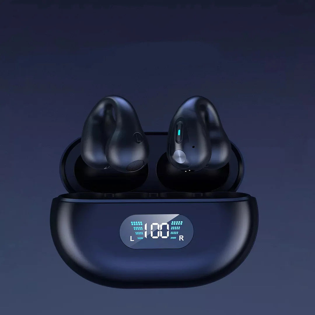 Wireless Ear Clip Bone Conduction Headphones