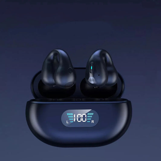 Wireless Ear Clip Bone Conduction Headphones