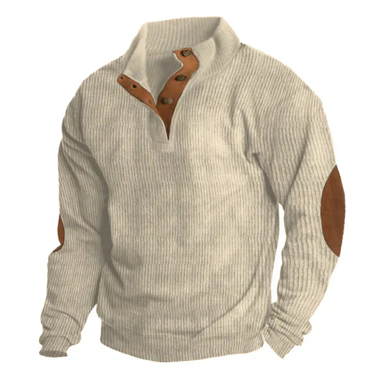 Warm Mens Fleece Pullover Sweater - OutfitLondon