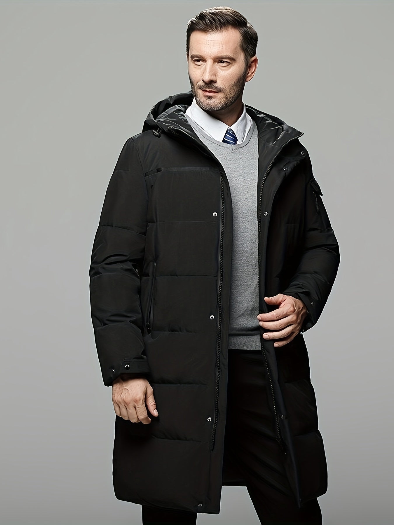 Insulated Water Resistant Mens Down Jacket Coat - OutfitLondon