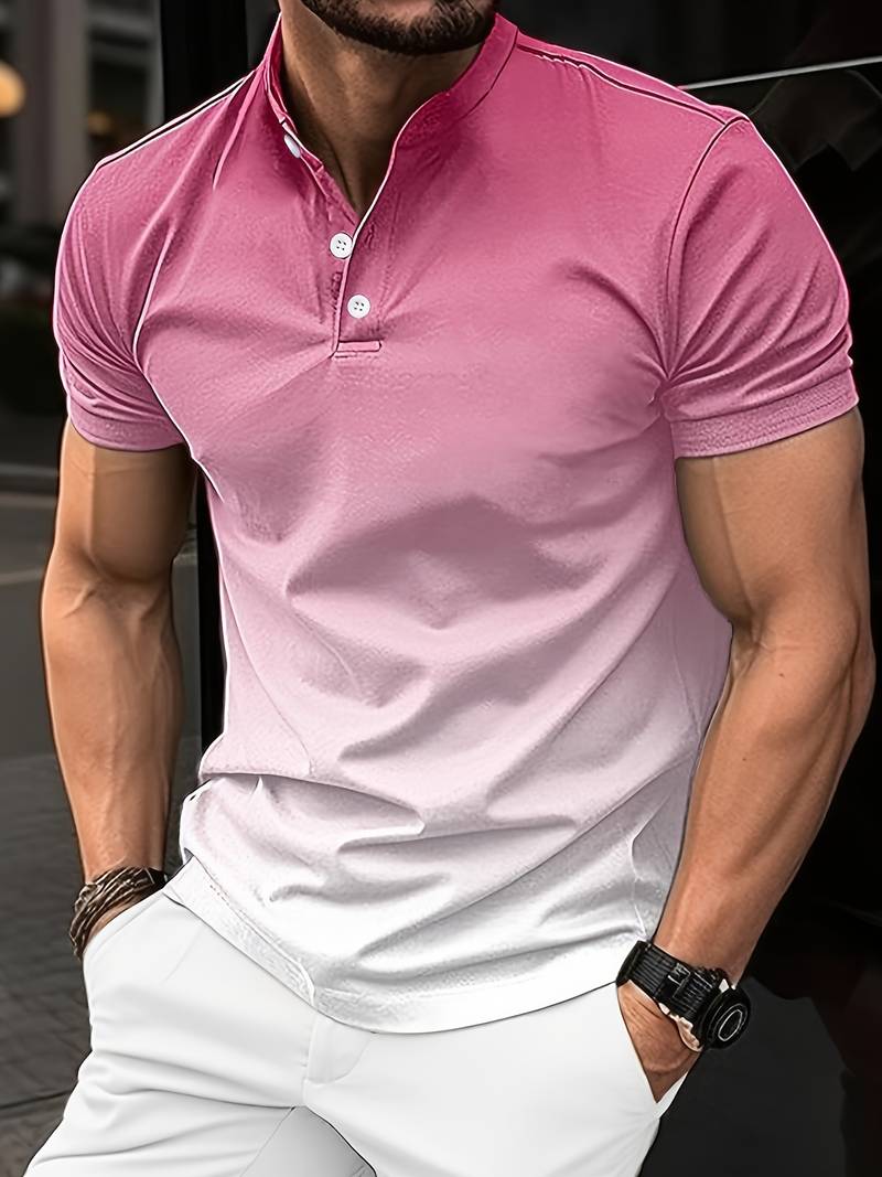 Men's Trendy Gradient Summer Shirt