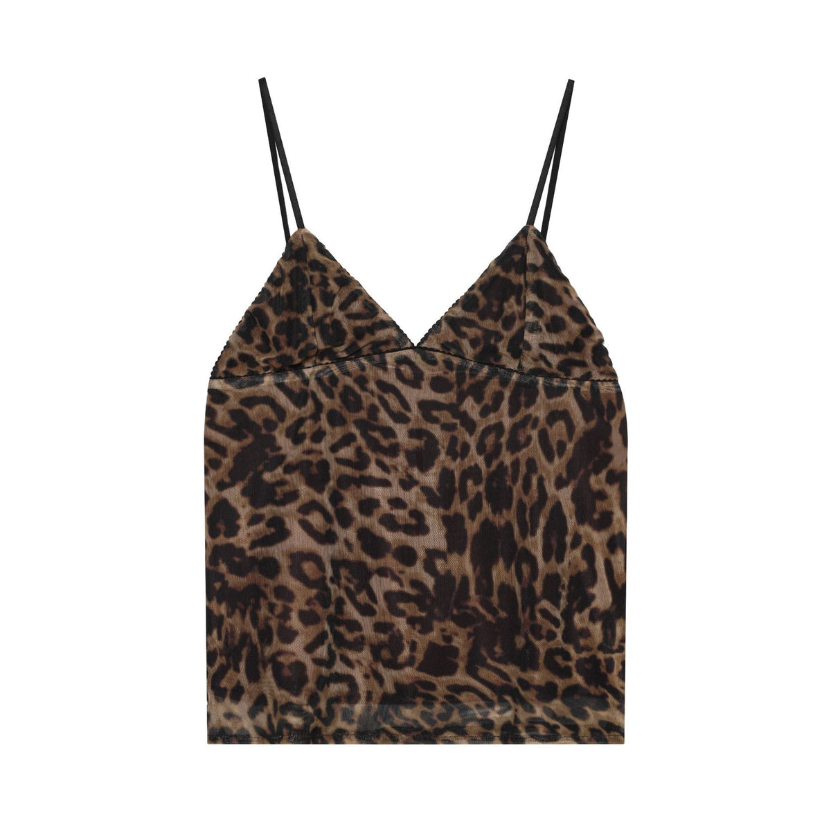 Women's Elegant Leopard Print Silk V-Neck Blouse