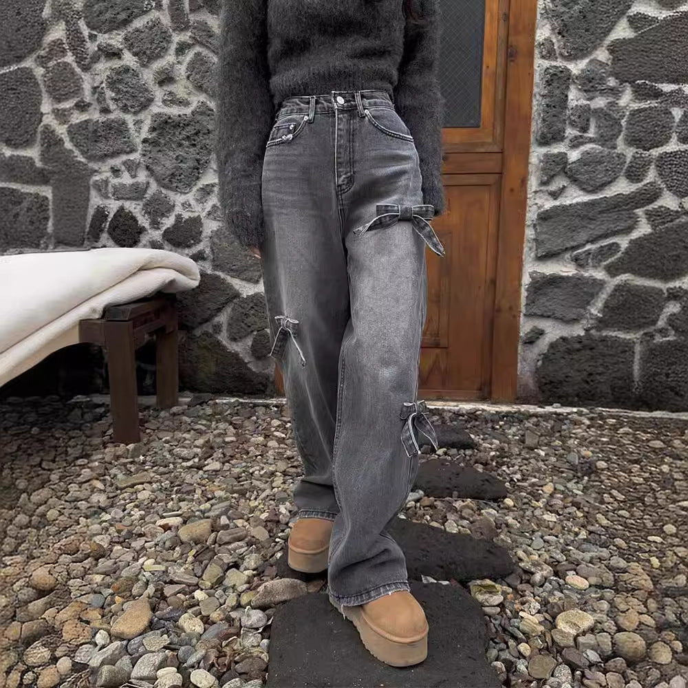 Women's Classic High Waist Straight-Leg Denim Jeans