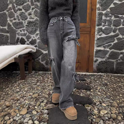 Women's Classic High Waist Straight-Leg Denim Jeans