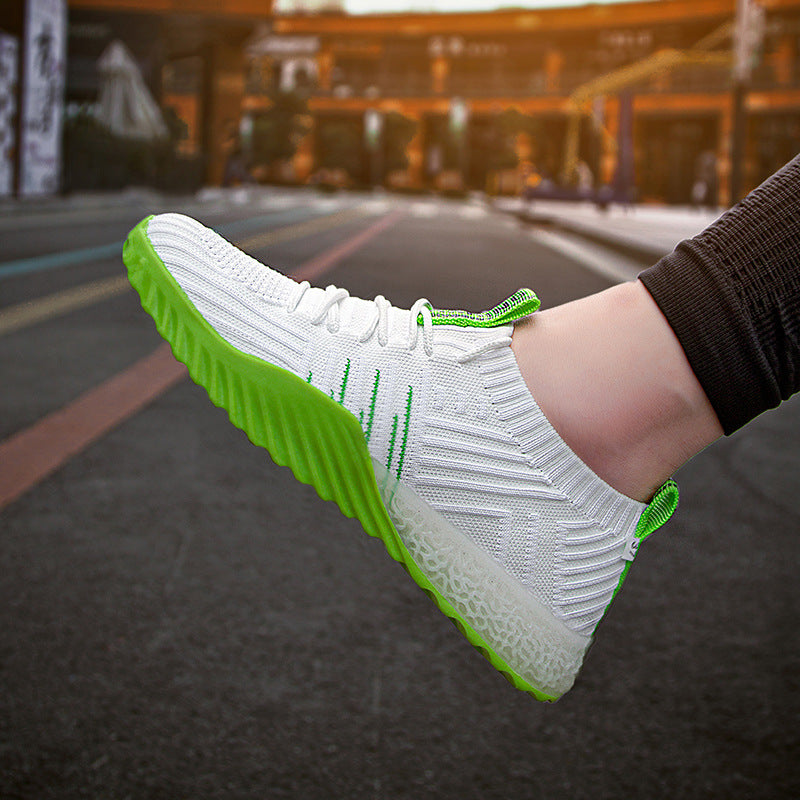 Colorblock Knitted Sneakers For Women