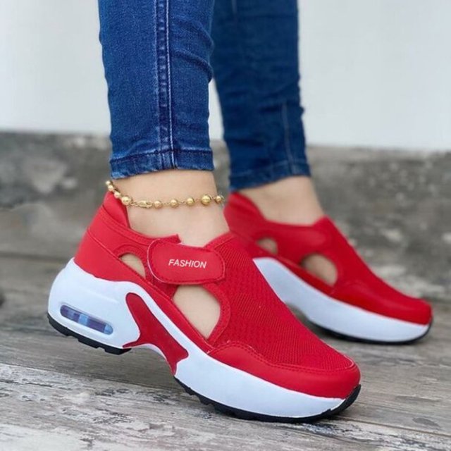 Women's Wedges Vulcanized Orthopedic Air Trainers Cushion Comfort Sneakers