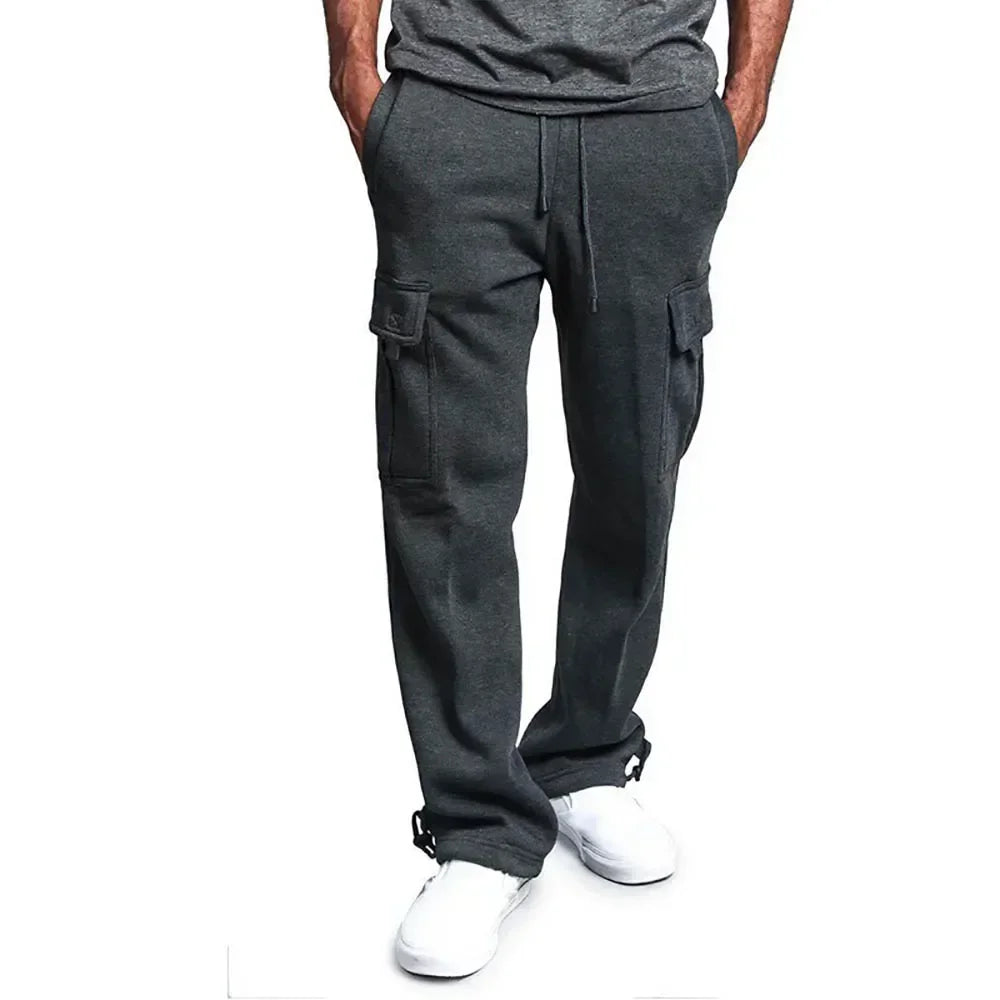 Soft Men's Fleece Cargo Sweatpants