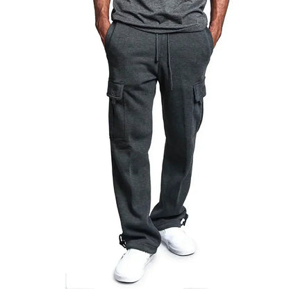 Soft Men's Fleece Cargo Sweatpants