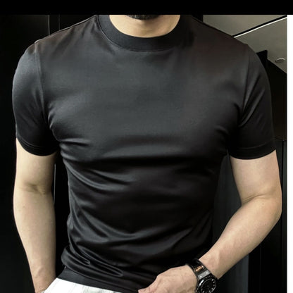 Men's Casual Cotton Short Sleeve Round Neck T-Shirt