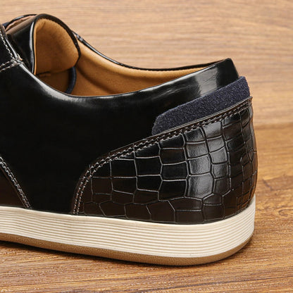 Premium Leather Running Shoes