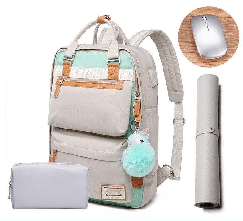 Waterproof Ladies Laptop Backpack 15.6 Inch Compartment