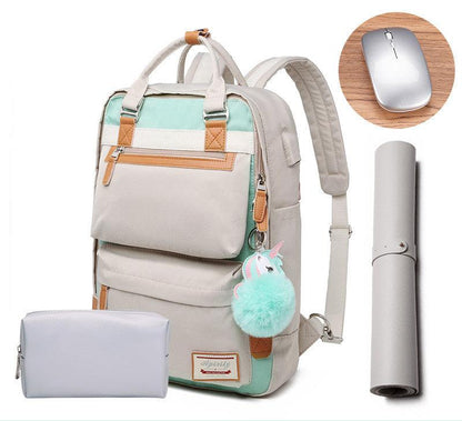Waterproof Ladies Laptop Backpack 15.6 Inch Compartment