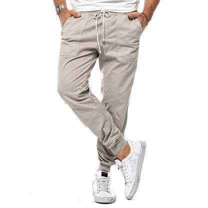 Comfortable Loose Fit Cargo Pants with Elastic Waist