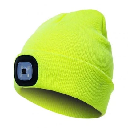 Rechargeable Winter LED Beanie Light