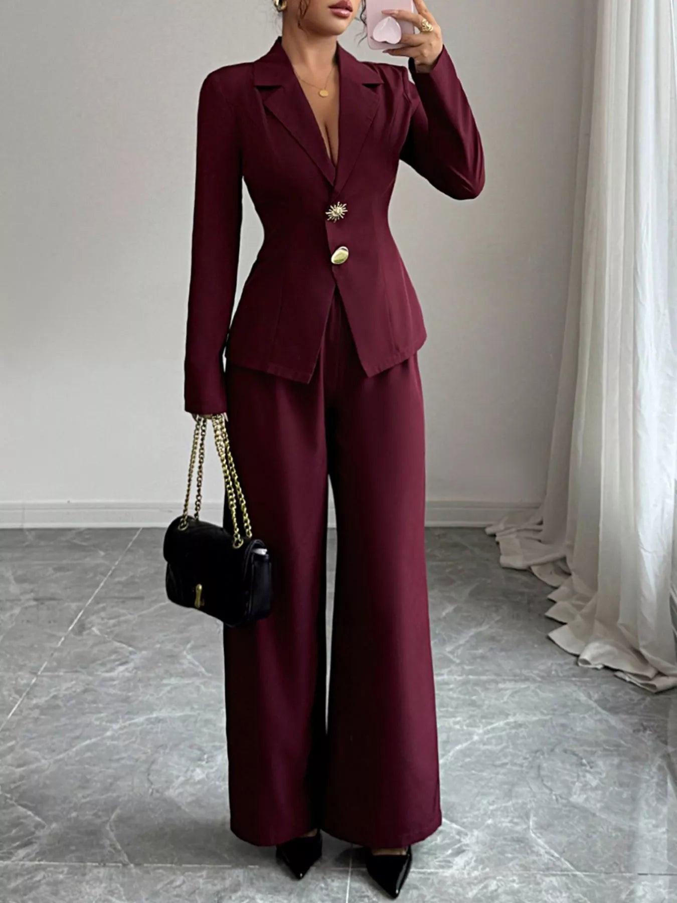 Timeless Two Piece Business Suit Set - OutfitLondon