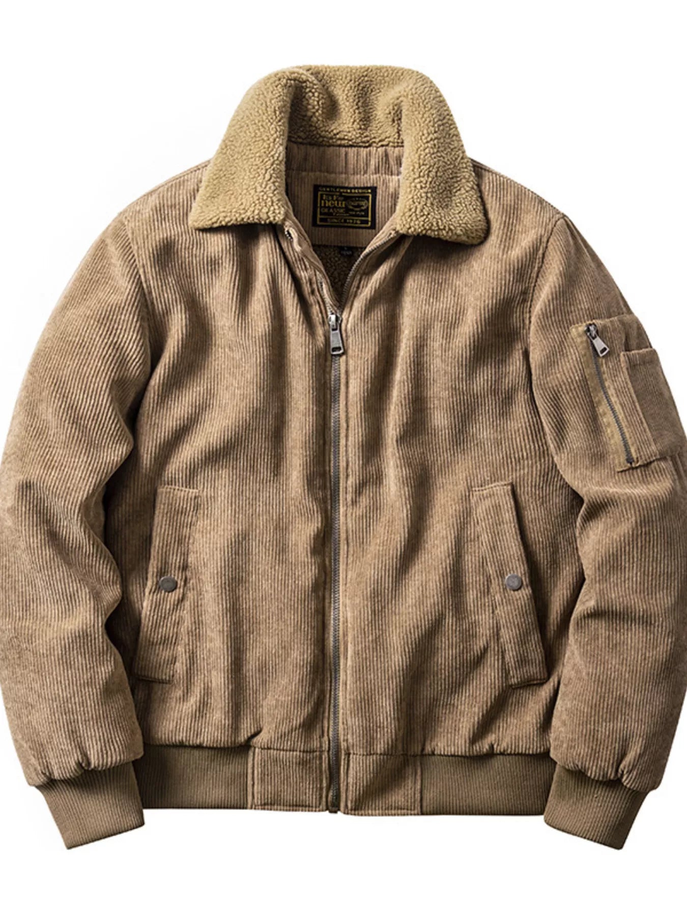 Large Plush Corduroy Coat