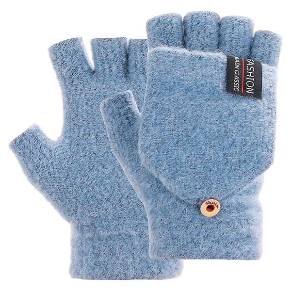 USB Electric Heating Half-Finger Gloves
