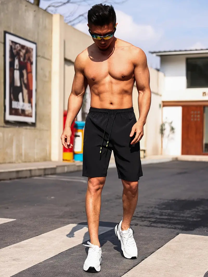 Lightweight Athletic Shorts with Secure Pockets