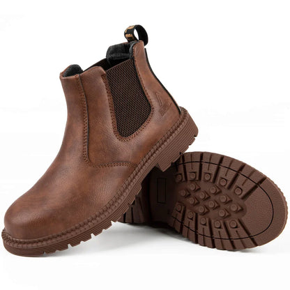 Waterproof Steel Toe Work Boots for Men - OutfitLondon