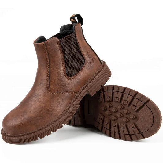 Waterproof Steel Toe Work Boots for Men - OutfitLondon