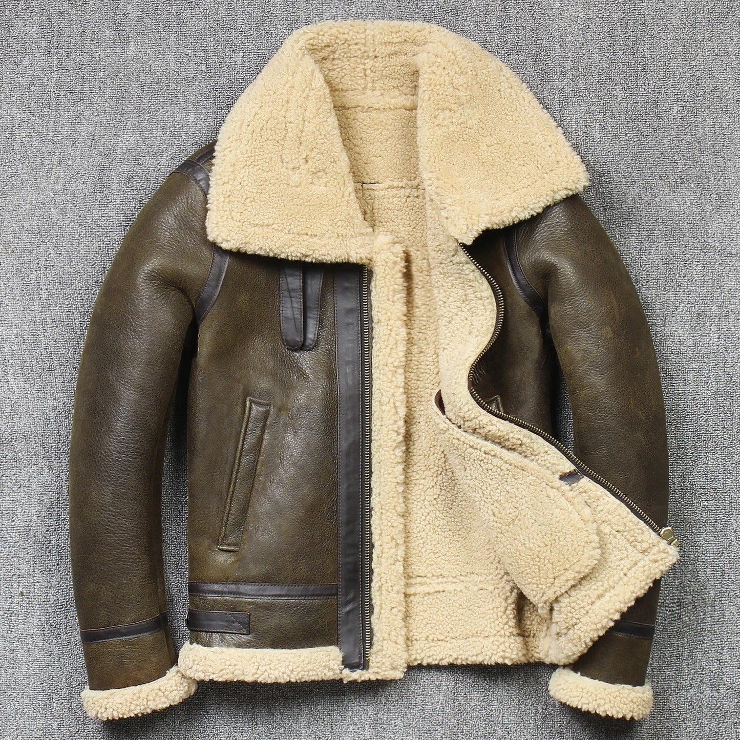 Warm Shearling Winter Coat - OutfitLondon