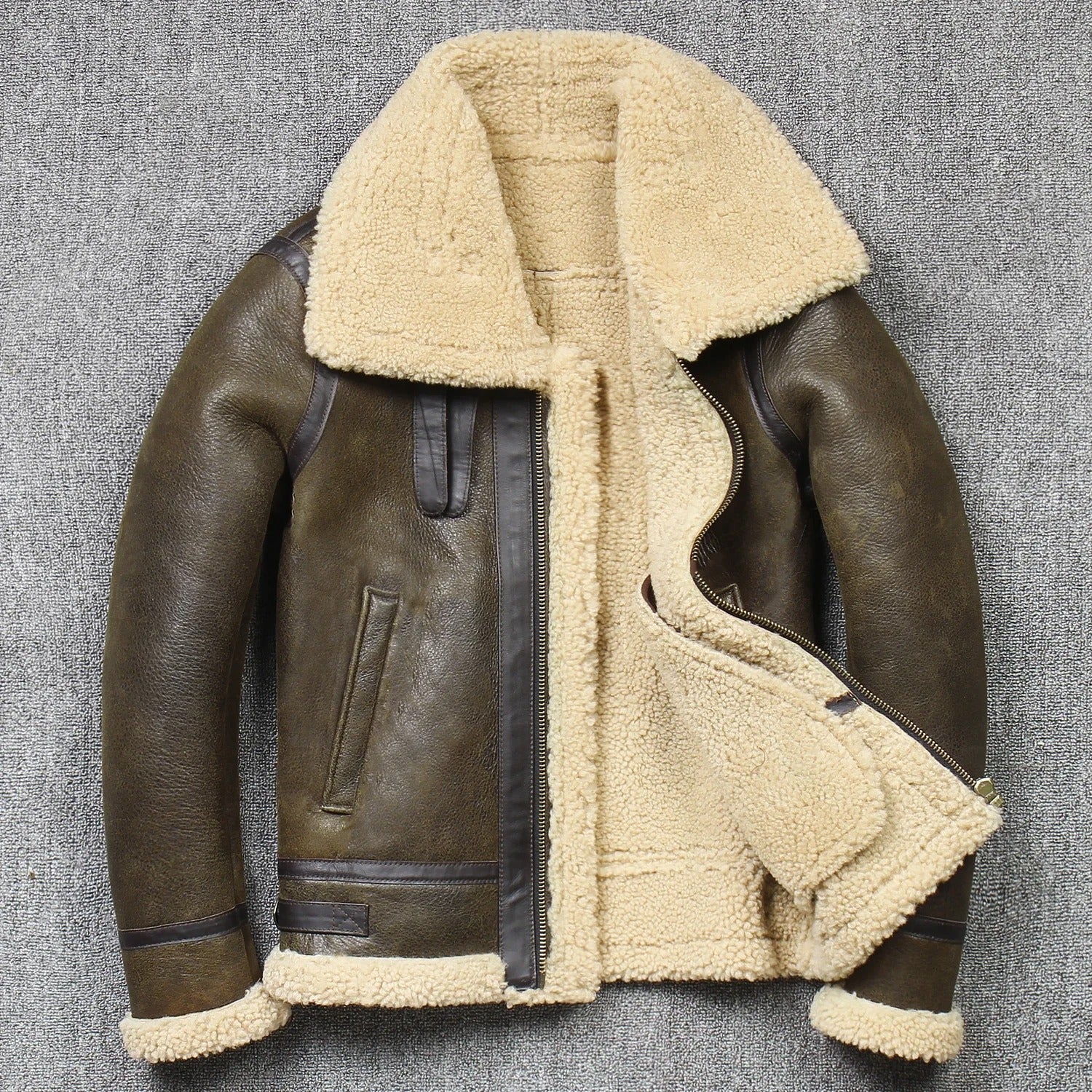 Warm Shearling Winter Coat - OutfitLondon