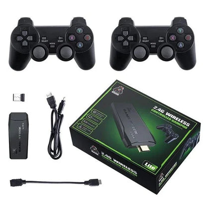 Mini 4K HDMI TV Game Stick 10000+ Retro Games Console + 2 Controller
