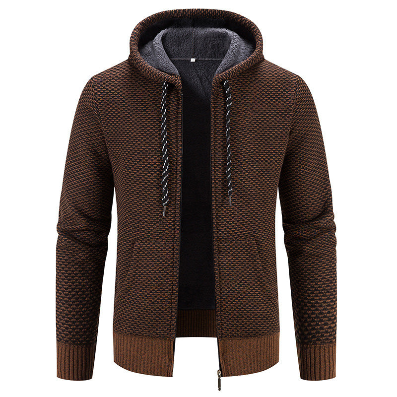 Men's Casual Long Hooded Winter Coat