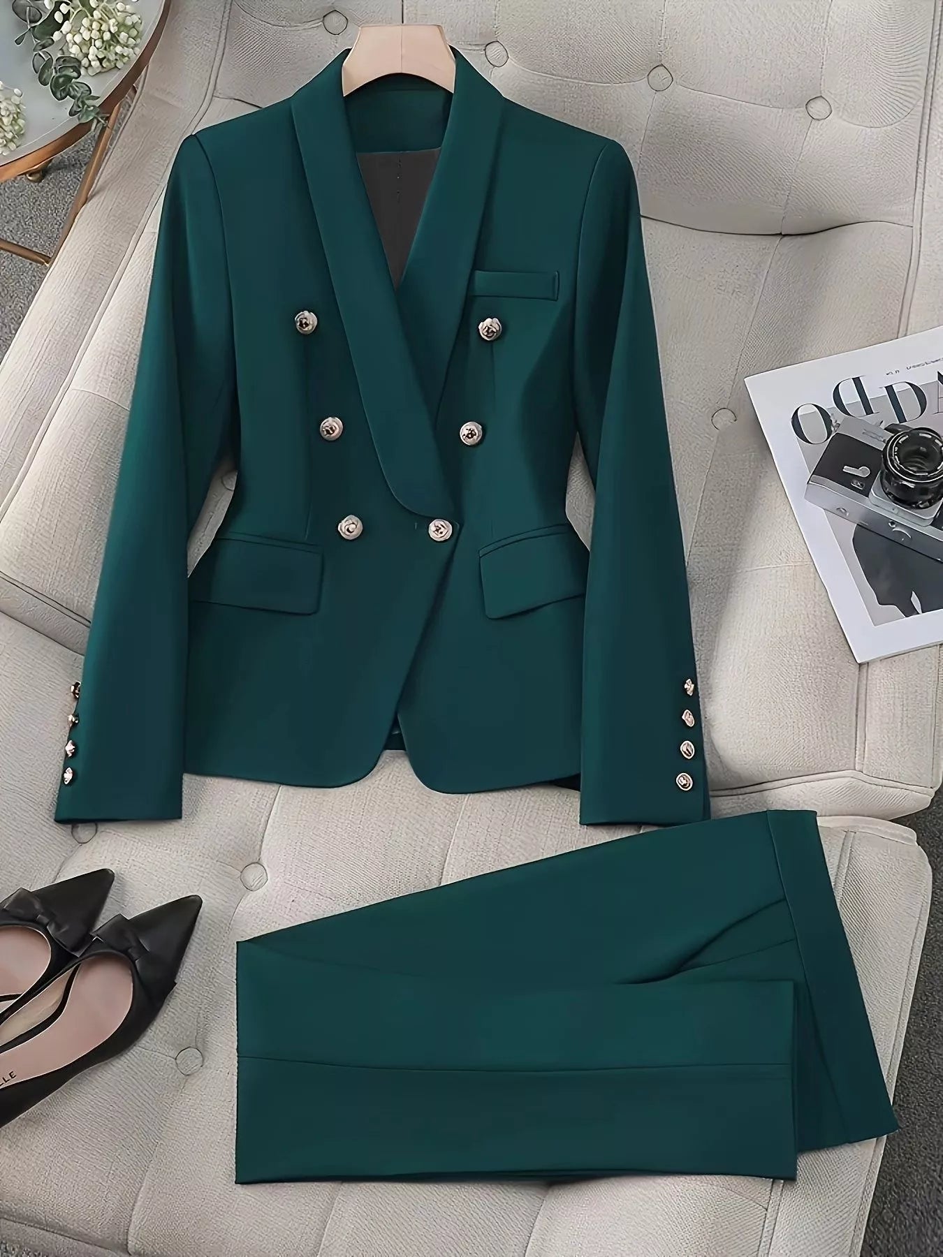Timeless Two Piece Business Suit Set - OutfitLondon