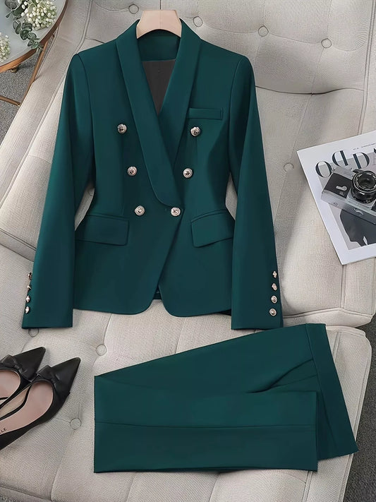 Timeless Two Piece Business Suit Set - OutfitLondon