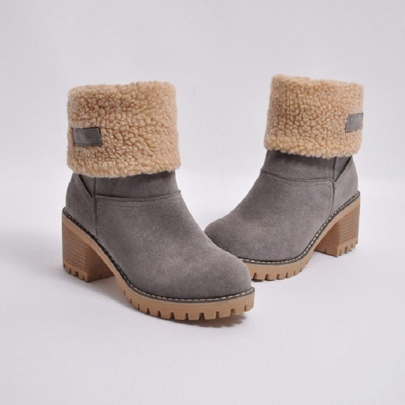 Warm Faux Fur Snow Boots
